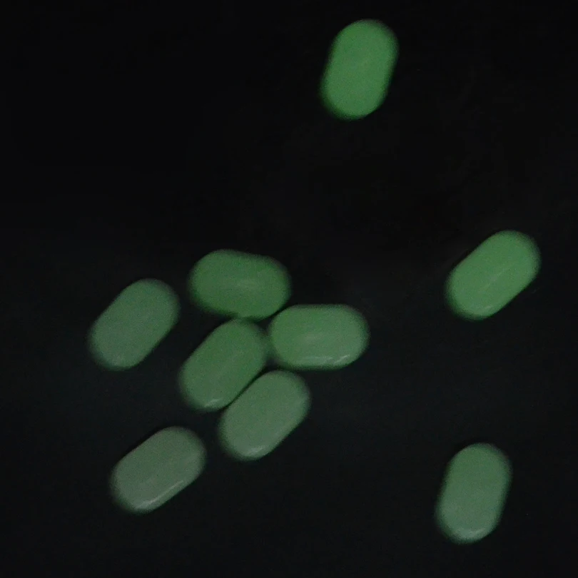 Cuentas de cruz luminosas MNFT – Ovaladas doble perla para pesca - imagen 5