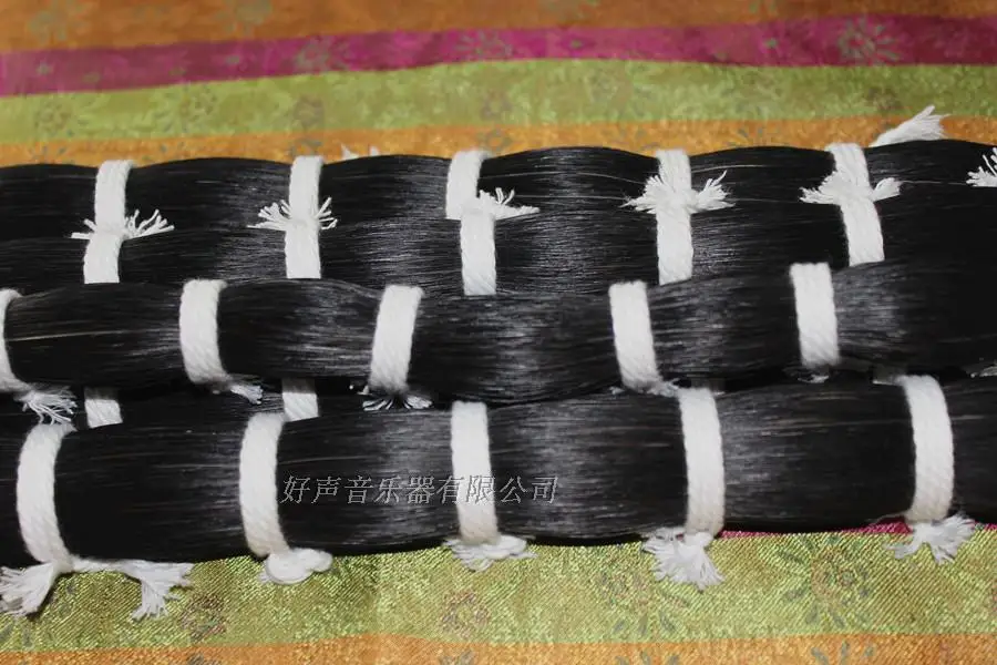 250g 65-70cm black Bow Hair Breeding Horsetail Qintail Bow Hair Whisk Embroidery Handicraft Woven Lining Hair