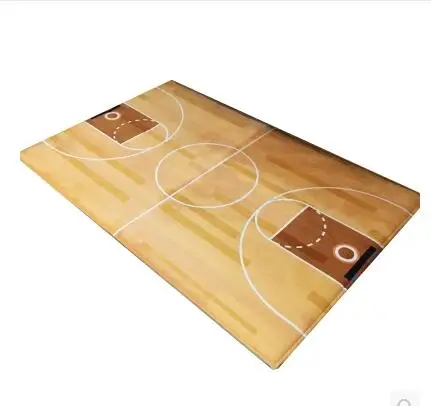 classical basketball field carpet floor mat rug living room sport style flannel rug carpet anti slip home decor