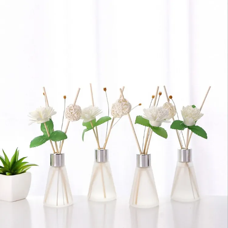 Clearance!!! 50ml Reed Diffuser Frosted Home Fragrance Glass Bottles Aroma Gift Box Sets Furnishing Articles Essenial Oil