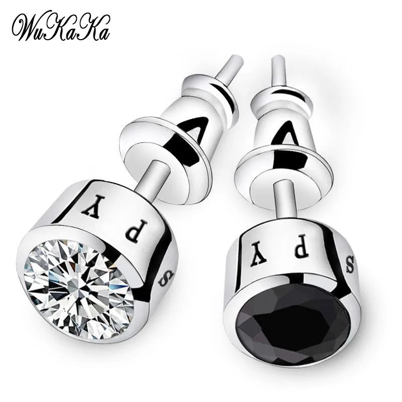 Wukaka Fashion Personality Stud Earring For Boy Men Round 2024 Men Jewelry For Drop Shipping Wholesale price