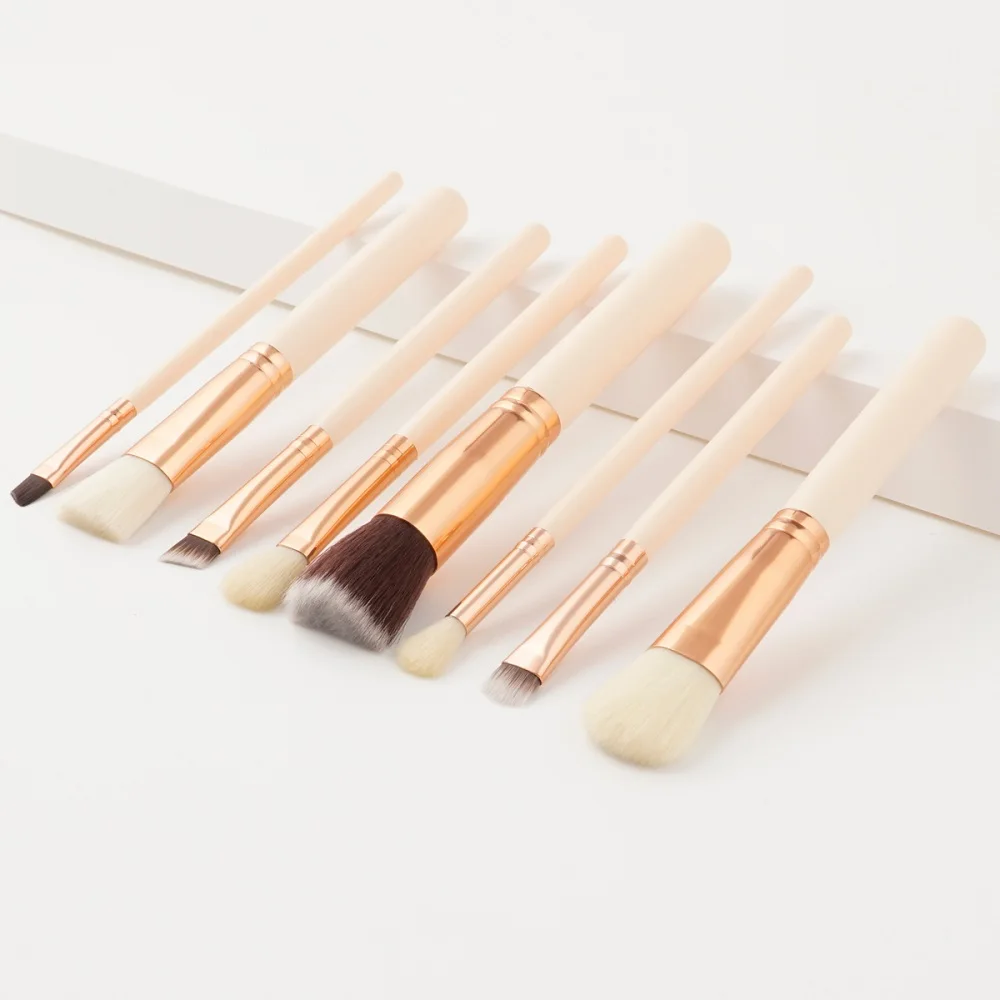 2017 new hot 8pcs/sets professional makeup brush facial beauty Concealer Foundation Eye Shadow Cosmetics Makeup Brush Tools Set