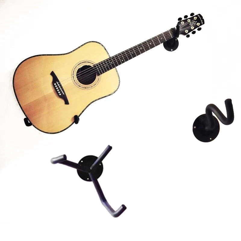 MoonEmbassy Guitar Wall Hanger Slatwall Acoustic Guitar Holder Bass Stand Rack Hook Accessories