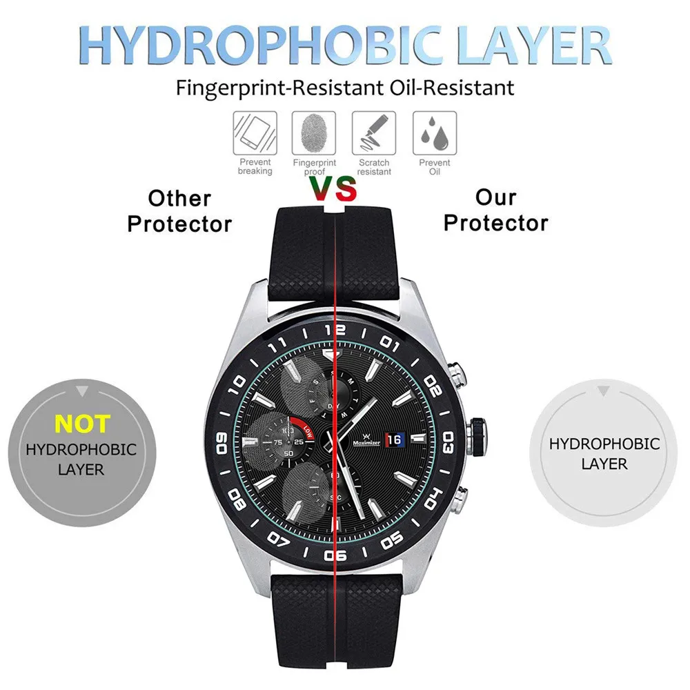 Dành Cho LG Dây W7 Màn Hình Kính Cường Lực Bảo Vệ 9H 0.3Mm 2.5D Tròn Edge Chống Cháy Nổ Chống Trầy Xước kính Bảo Vệ Bộ Phim