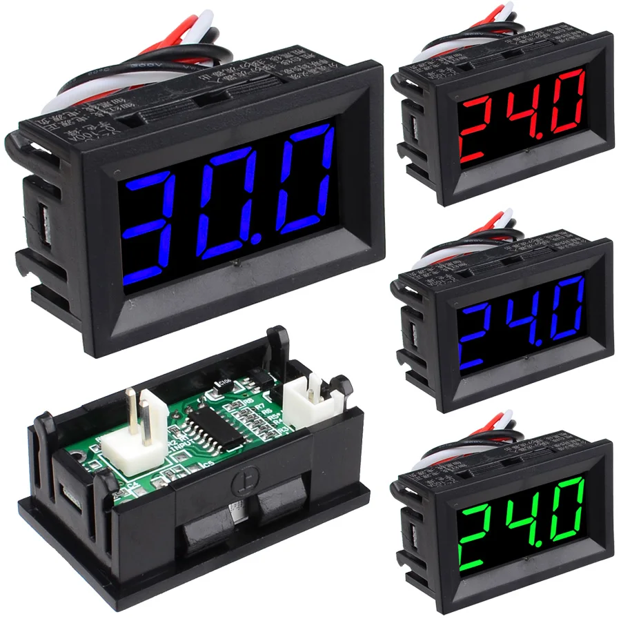 DC 0-10A/0-50A/0-100A Digital Ammeter LED Display Amperemeter 4 Wire 0.56\