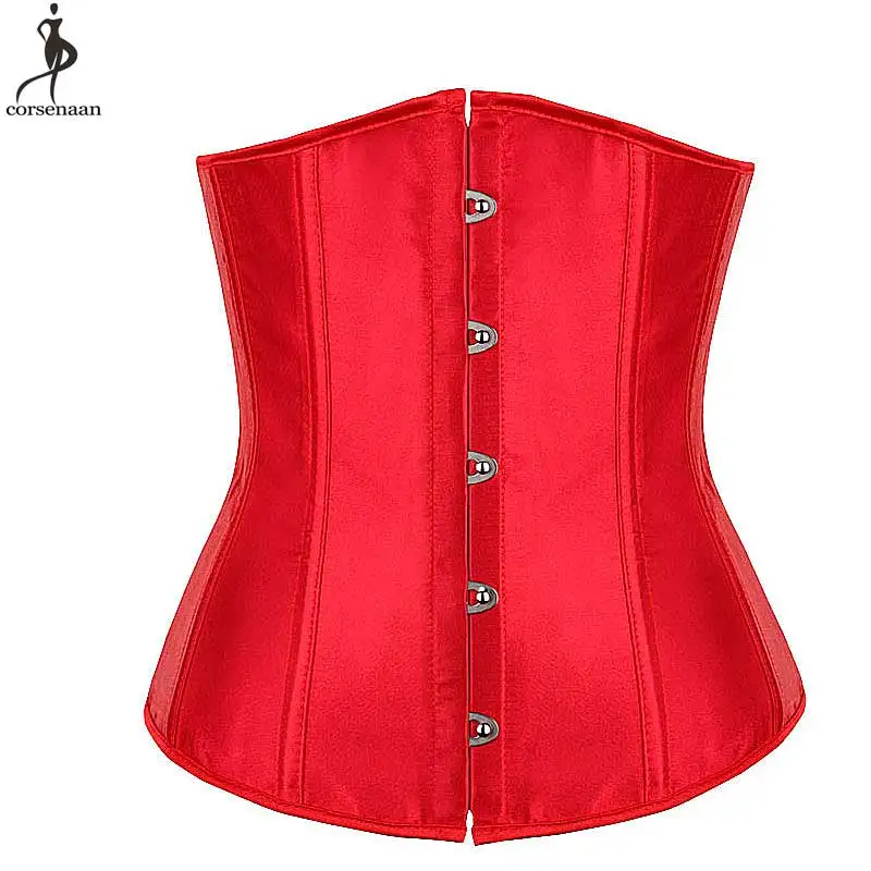 Lowest Price Wholesale Cheap Corset Factory Bustiers Dropshipping Satin Underbust Korset Waist Slimming Bustier Fish Boned Korse