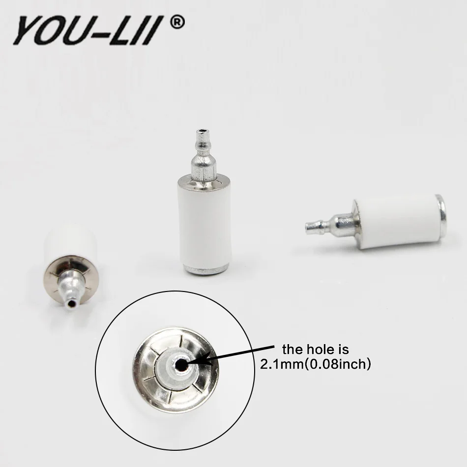 YOULII New 10*Pcs Fuel Filter For Weedeater Craftsman Trimmer 2250le P1500 P3500 Ppb330 PL25 PL200 PL500 Chainsaw Blower 530095