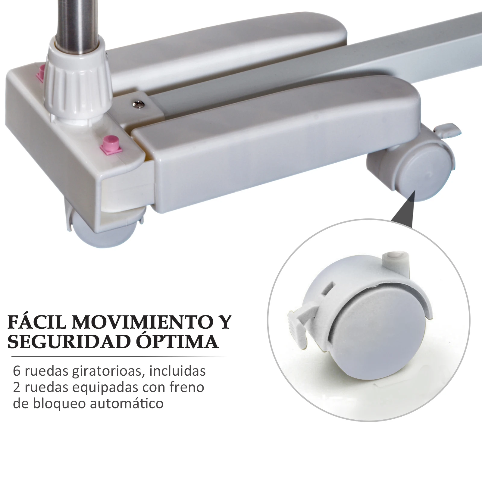 Homcom tendedero ple gable 4 niveles con 6 ruedas estantes acero 80-142x55x172 cm – Detail 14