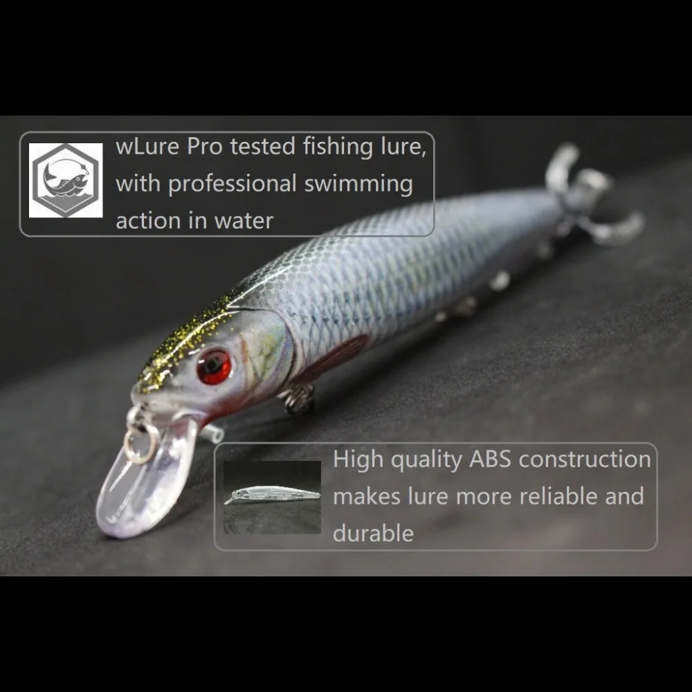wLure Jerkbait Fishing Lure 14cm 24g Minnow Weight Transfer System Long Casting Lifelike High Quality Hooks Fishing HM774