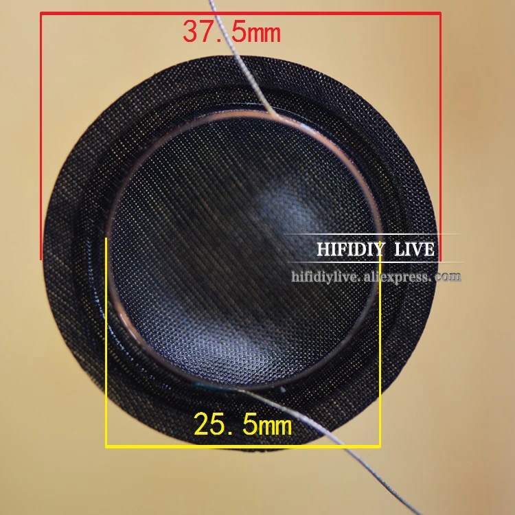 Hifidiy Sống 2 Cái/bộ 1 Inch 25.4 25.5 Mm Tweeter Tiếng Nói Phối Xanh Đen Mềm Mại/Trong Suốt Lụa Màng Loa Treble chi Tiết Sửa Chữa DIY