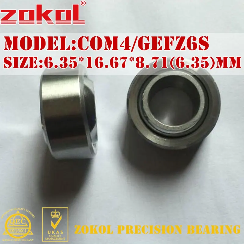 

ZOKOL bearing COM4 COM4T GEFZ6S Maintenance Free Plain Bearings 6.35*16.67*8.71(6.35)mm