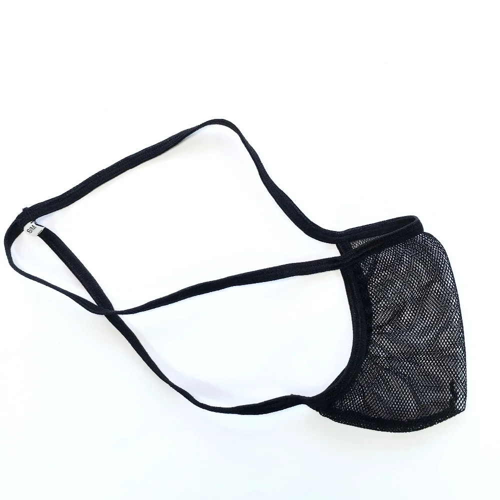 Hot MEN underwear Sexy Pouch Thong fishnet C-thru Net G3447