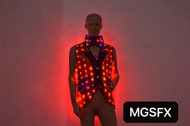 

DJ LED Jacket Dance LED Vest LED Costume Tron suit