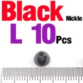 10PCS Black Nickle L