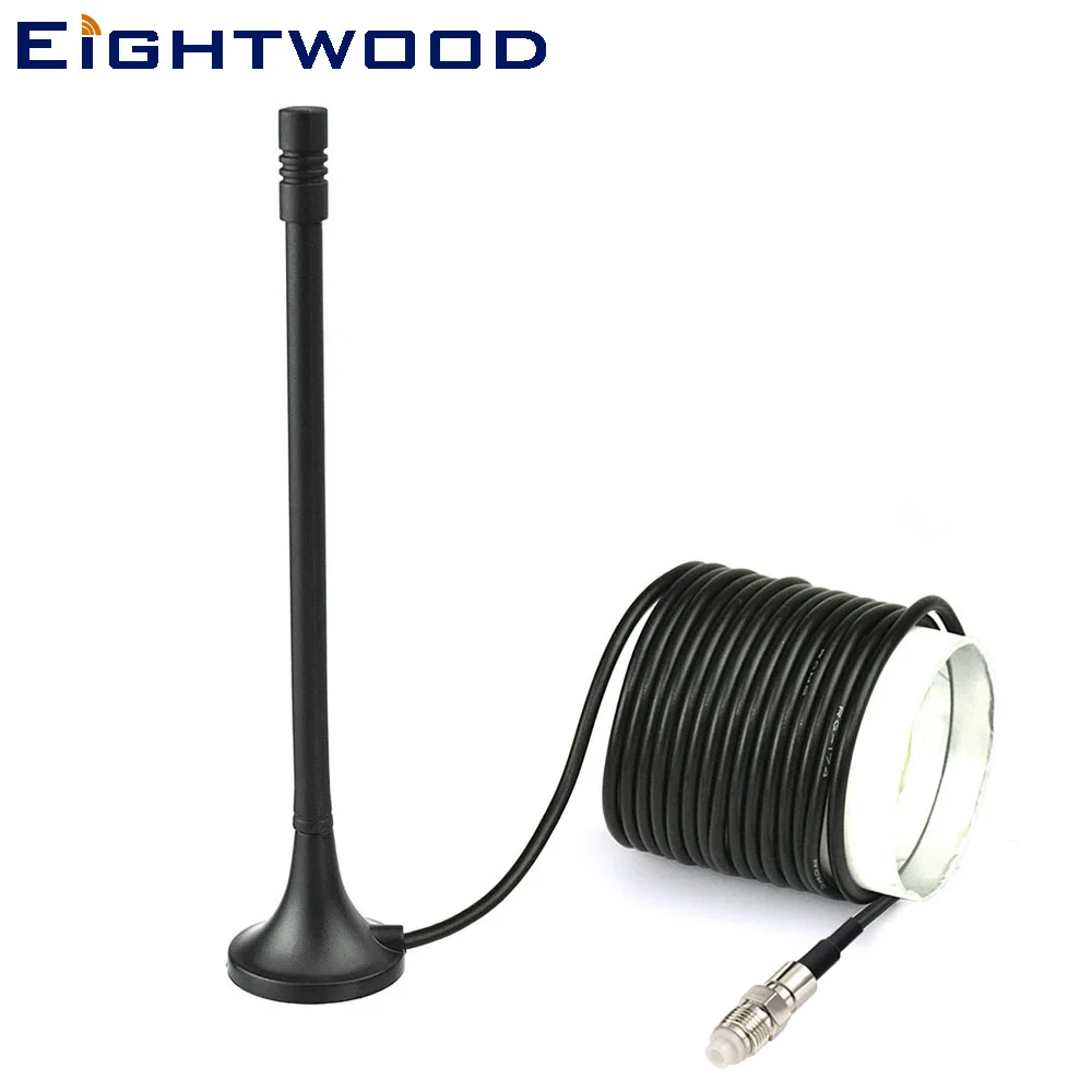 Eightwood 850/1900/1800/2100 Mhz GSM/UMTS/HSPA/CDMA/3G Antenna Aerial 3.5dbi CRC9 Plug Male Connector Magnetic Mounting