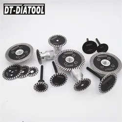 DIATOOL 2 sztuk/zestaw Mini diamentowe ostrze piły wymienne 6mm tarcza do cięcia Turbo do granit marmur kamienia i betonu