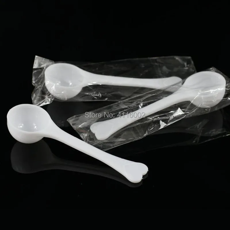 1000pcs 0.5g Spoon 0.5 gram 1ML Food Grade PP Medical Milk Powder Liquid Round-bottomed Spoon Plastic Scoop