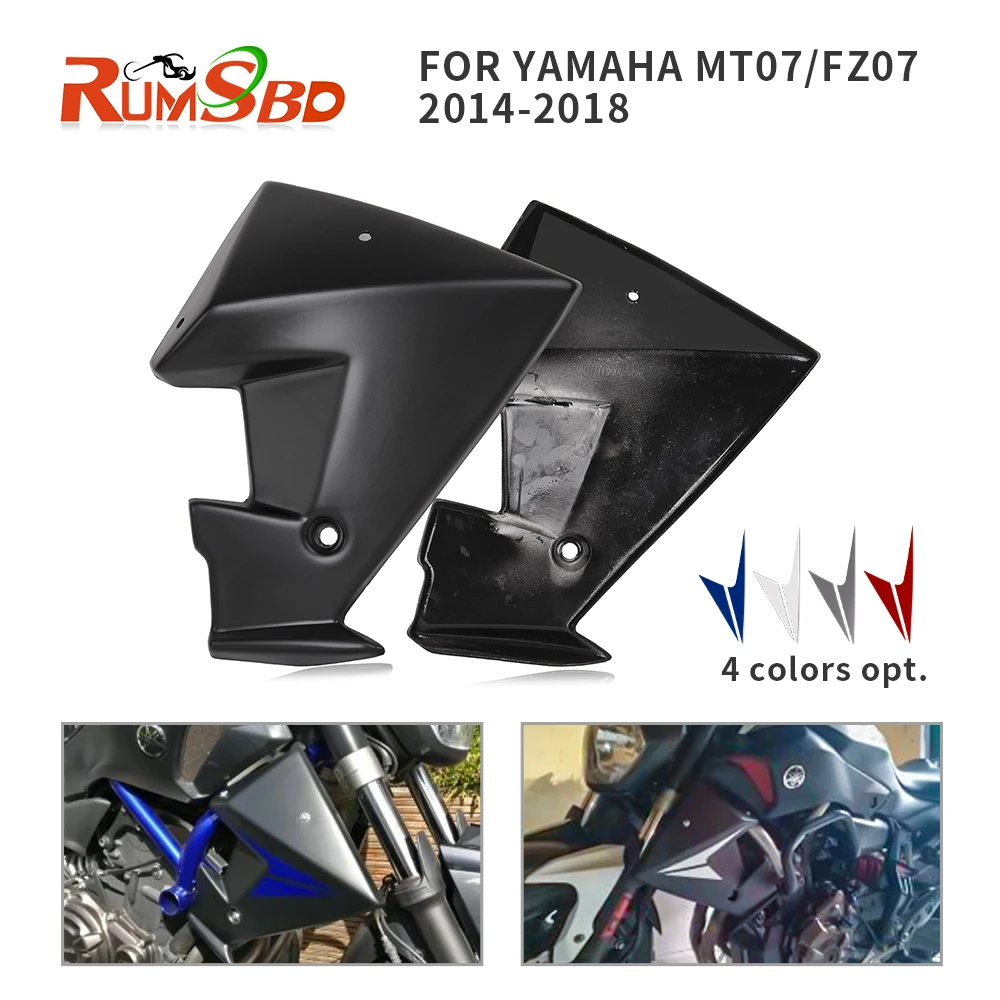 

Боковая панель радиатора для MT07 FZ07 ABS Защитная крышка обтекатель для Yamaha FZ MT 07 фотоаксессуары 2014 2015 2016