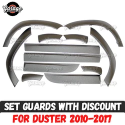 Guard of wheel arches and doors for Renault / Dacia Duster 2010-2017 ABS plastic accessories protective plate car styling tuning