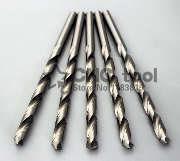 무료 배송 새로운 브랜드 10PCS 4.0mm-8.0mm 초장 고속 스틸 트위스트 드릴 비트 스트레이트 생크 오거 금속 드릴링 비트, 스테인레스 스틸 트위스트 드릴