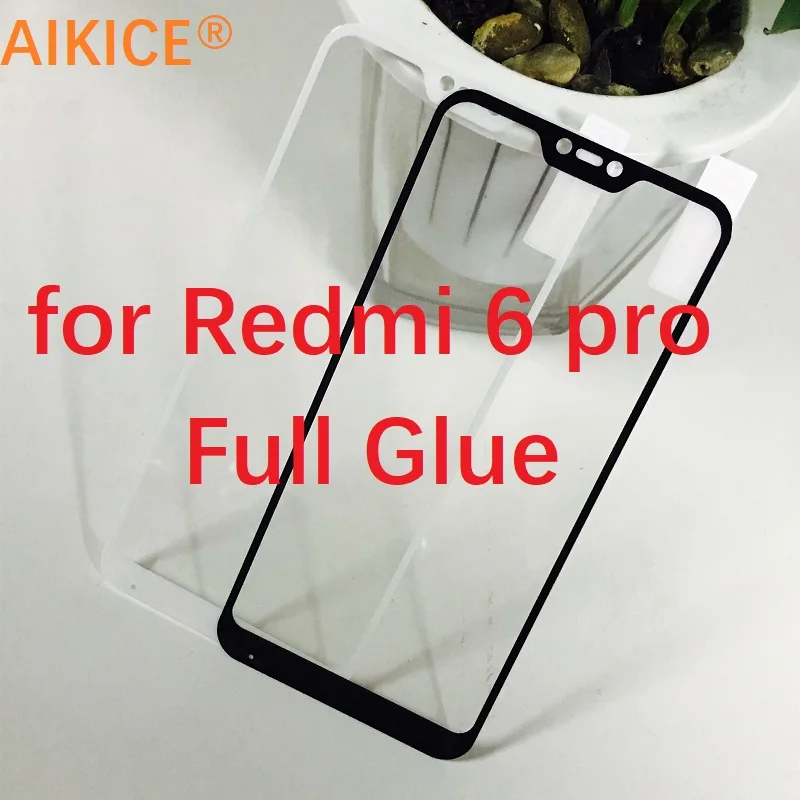 redmi 6 Pro Tempered Glass HD Clear Full Cover Screen Protector For Xiaomi Redmi 6 Pro Tempered Glass Full Glue Protective Film