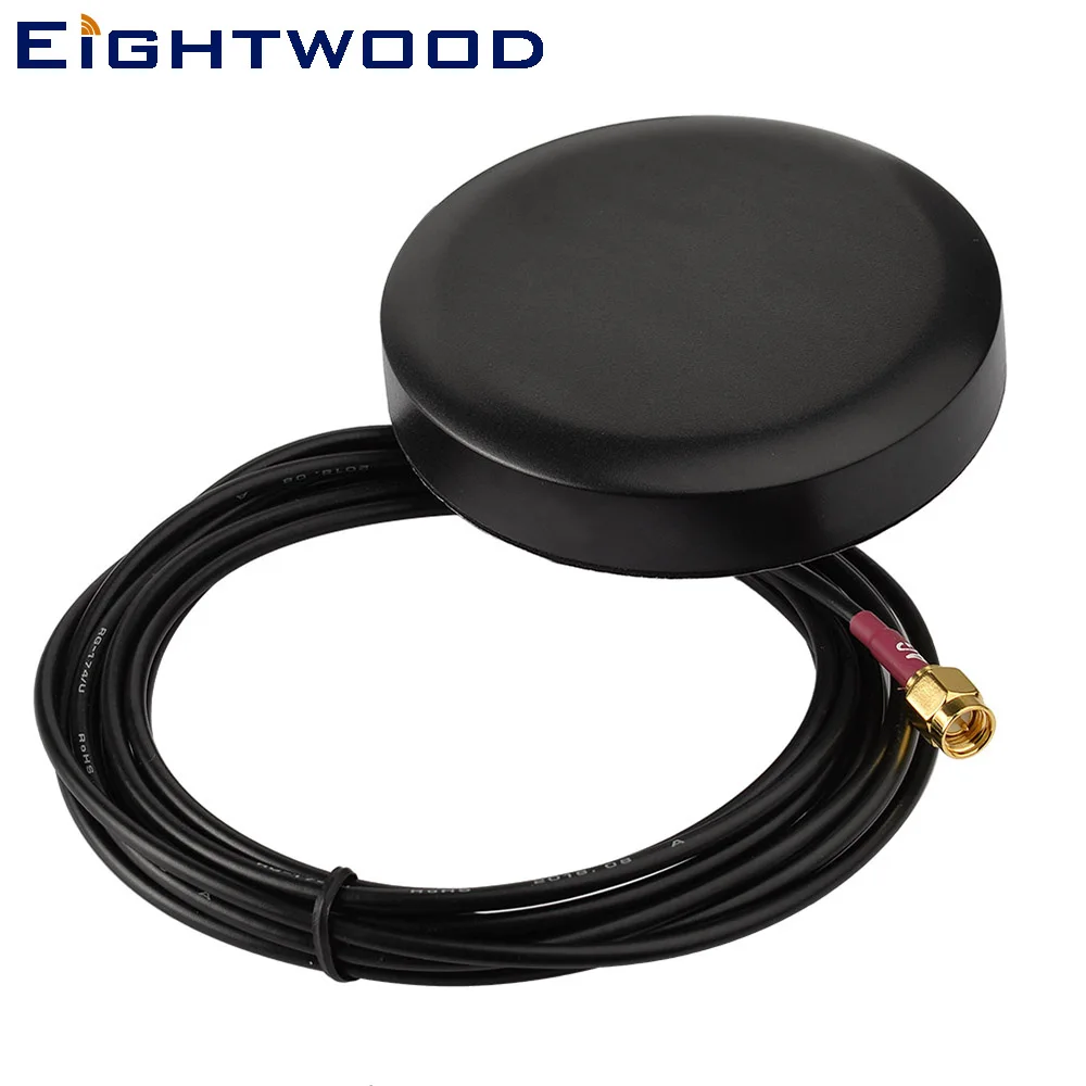 Eightwood Low Profile 4G LTE Screw Mount Omni-directional SMA Male Antenna Aerial for 4G LTE Router Vehicle Truck RV Motorhome