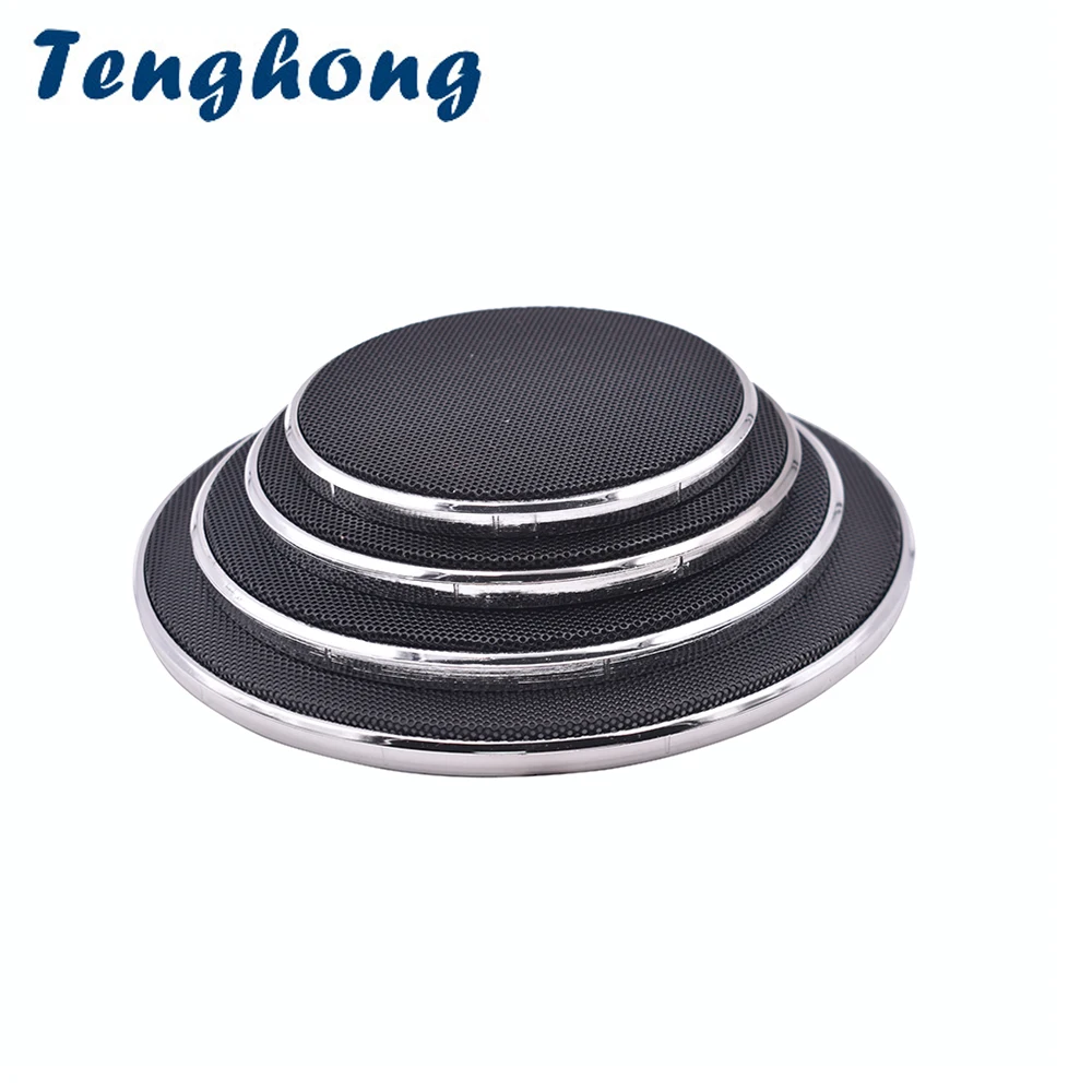 Tenghong 2pcs 3 4 5 6.5 Inch Speaker Cover Net Mesh Enclosure Speaker Replacement Protective Wire Grilles Speaker Accessories