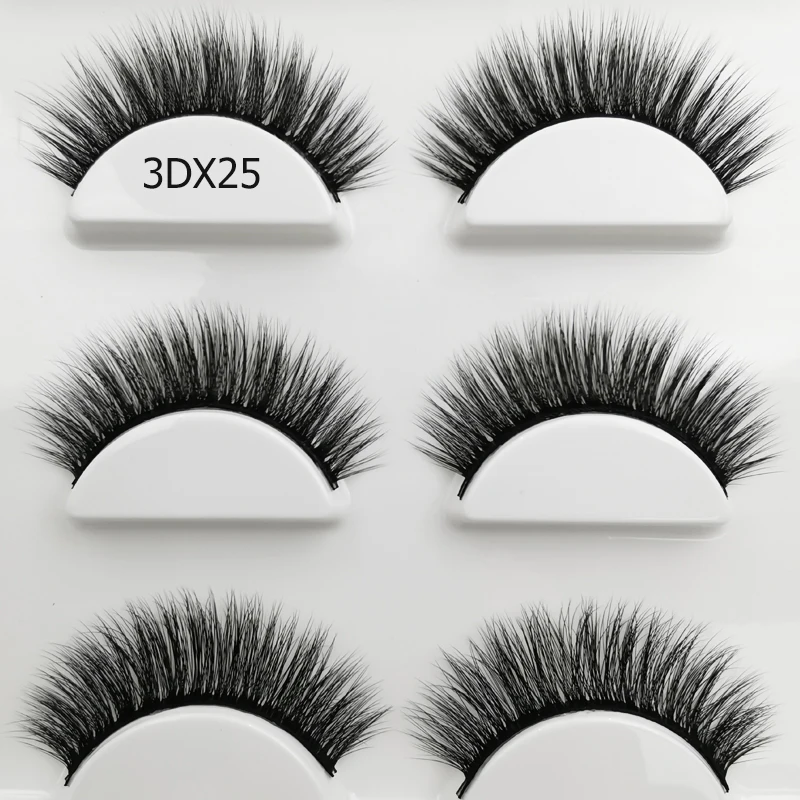 SHIDISHANGPIN Ciglia Ciglia di visone Ciglia lunghe naturali 100% visone cruelty free Ciglia finte Trucco ridutile di alta quanlity