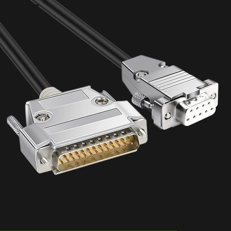 DB9 To DB25สาย RS232หญิง DB9 To DB25ชายอุปกรณ์เสริมคอมพิวเตอร์อุปกรณ์เสริมสาย Serial To Parallel Line DB9/DB25