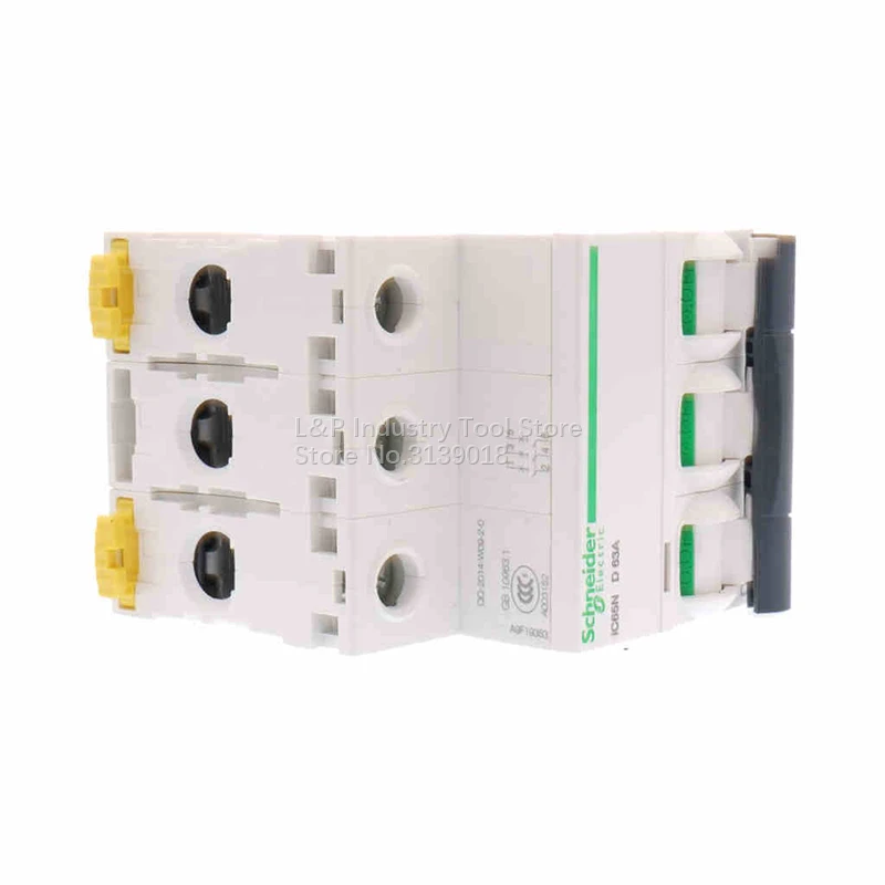 100% Chính Hãng Schneider IC65N 3P D63A A9F19363 AC Từ Mini Cầu Dao Tự Động MCB Ba Người Ba Lan Acti 9 Phân Phối Bảo Vệ