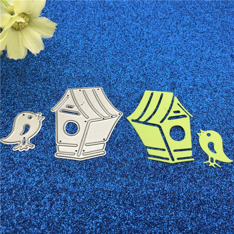 Metal Cutting Dies cut Bird House Stencil for DIY Scrapbooking Album Embossing Paper Cards Deco Crafts Die