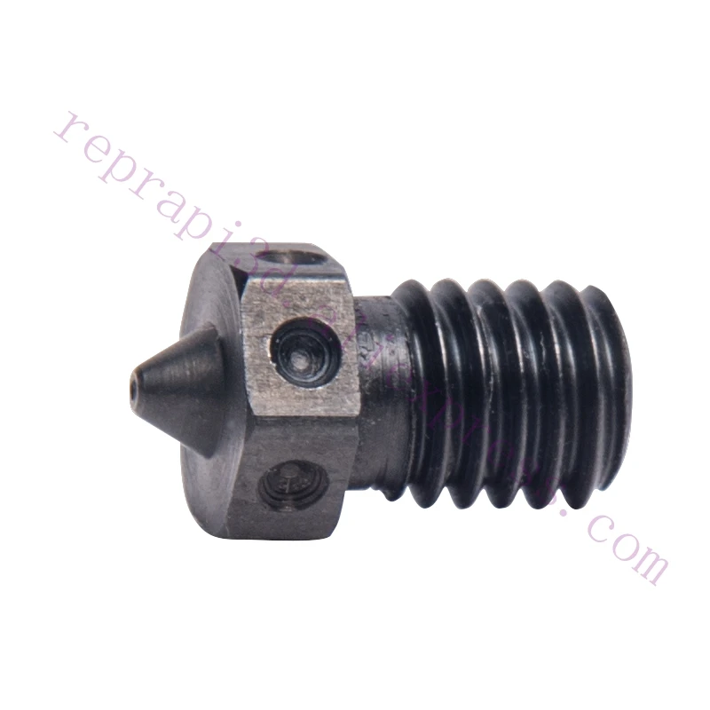 

1pc Top Quality Hardened Steel V6 Nozzle 0.25/0.4/0.5/0.6mm nozzles F/ Prusa Printing PEI PEEK or Carbon Fiber Filament Hotend