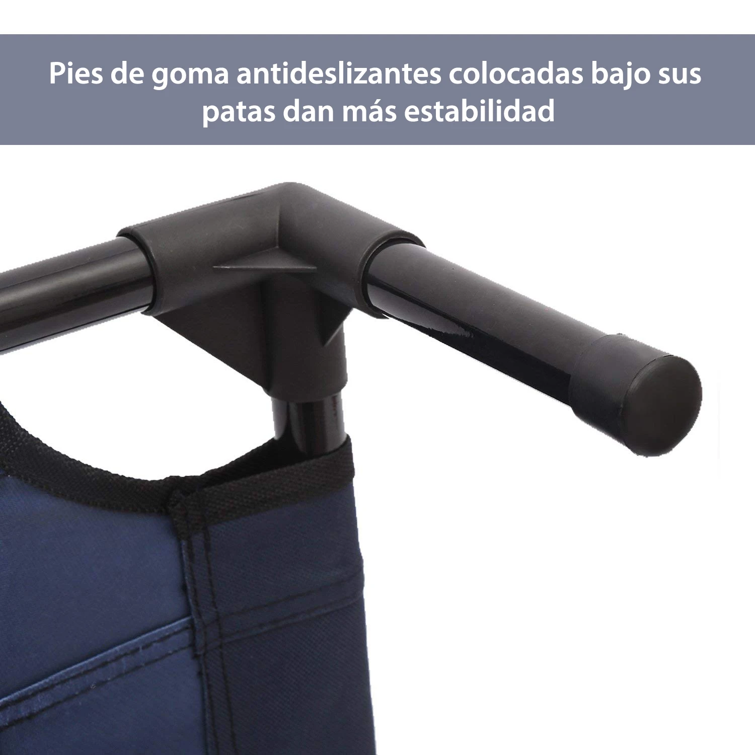 PawHut Cama Elevada Perros with Transpirable Tela Oxford 76x61x18 cm Azul – Detail 4