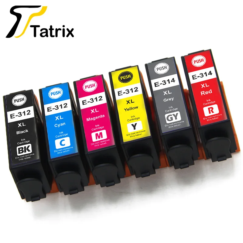 Tatrix T312XL T314XL 312XL 314XL 312 314 XL Premium Compatible Color Inkjet Ink Cartridge for Epson XP 15000 XP-15000 Printer