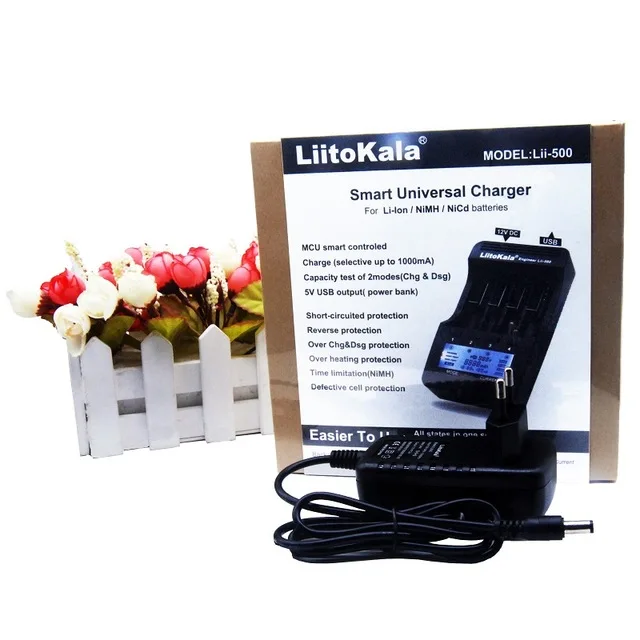 LiitoKala lii-500 lii-402 LCD 3.7V 1.2V 18650 26650 16340 14500 10440 18500 20700B 21700 Chargeur de batterie avec écran