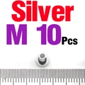 10PCS Silver M