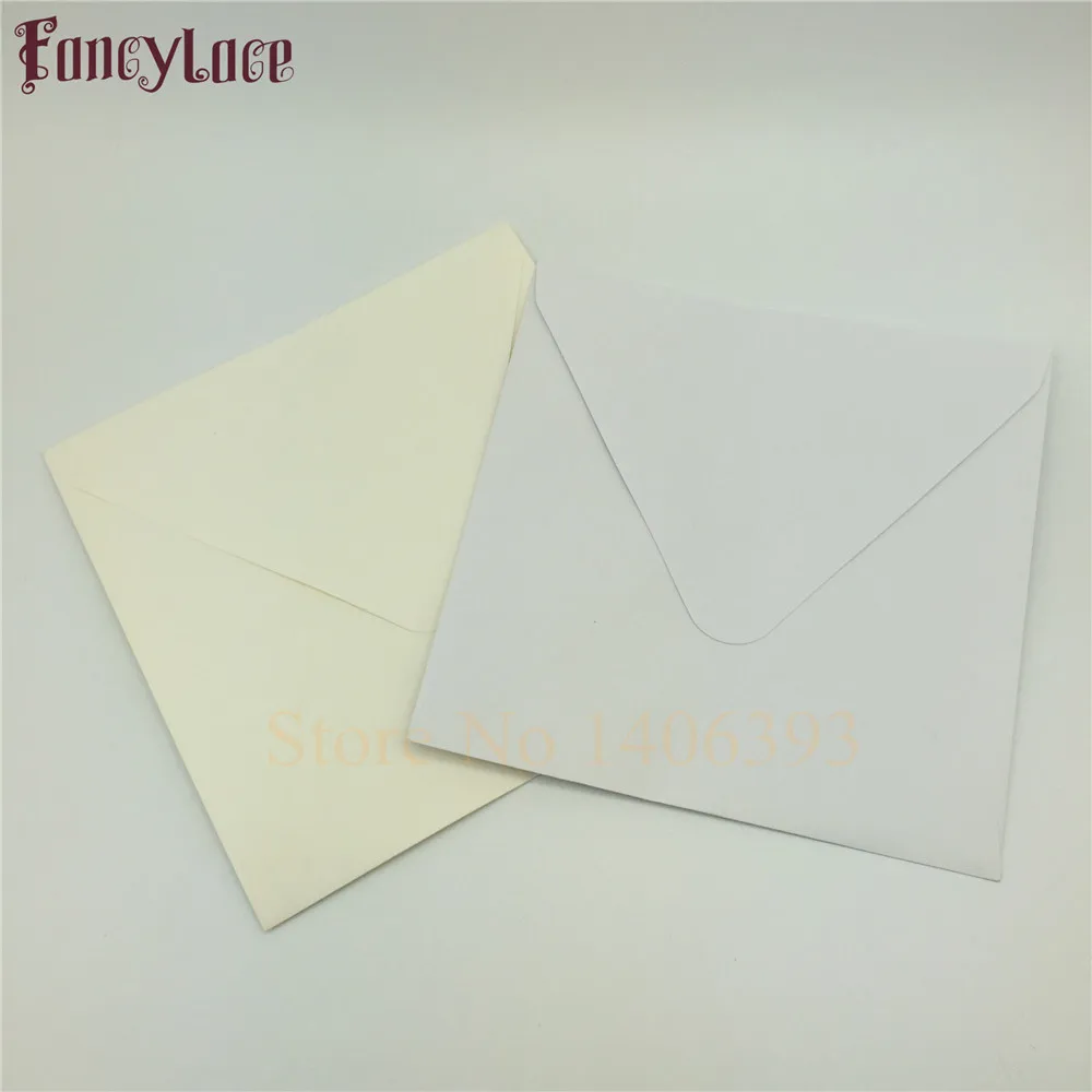 

30pcs/set 16*16cm Vintage Ivory White Card Blank Paper Window Envelopes Wedding Invitation Envelope Gift Envelope 2 Colors 2Size