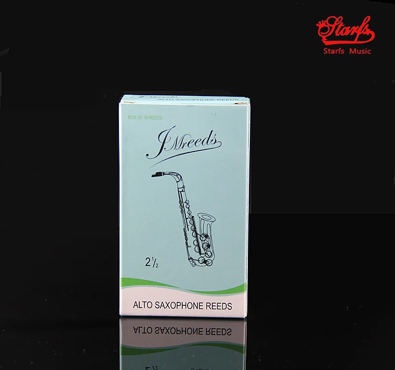 High Quality 10pcs/ Box Eb Alto Saxophone Sax Bamboo Reeds Strength 3.0  for Option