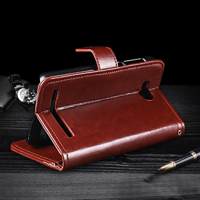 Vintage Luxury Wallet Flip Leather Case For Huawei y3ii y3 Y3 ii LUA U02 L21 U22 A22 With Stand And Card Slots