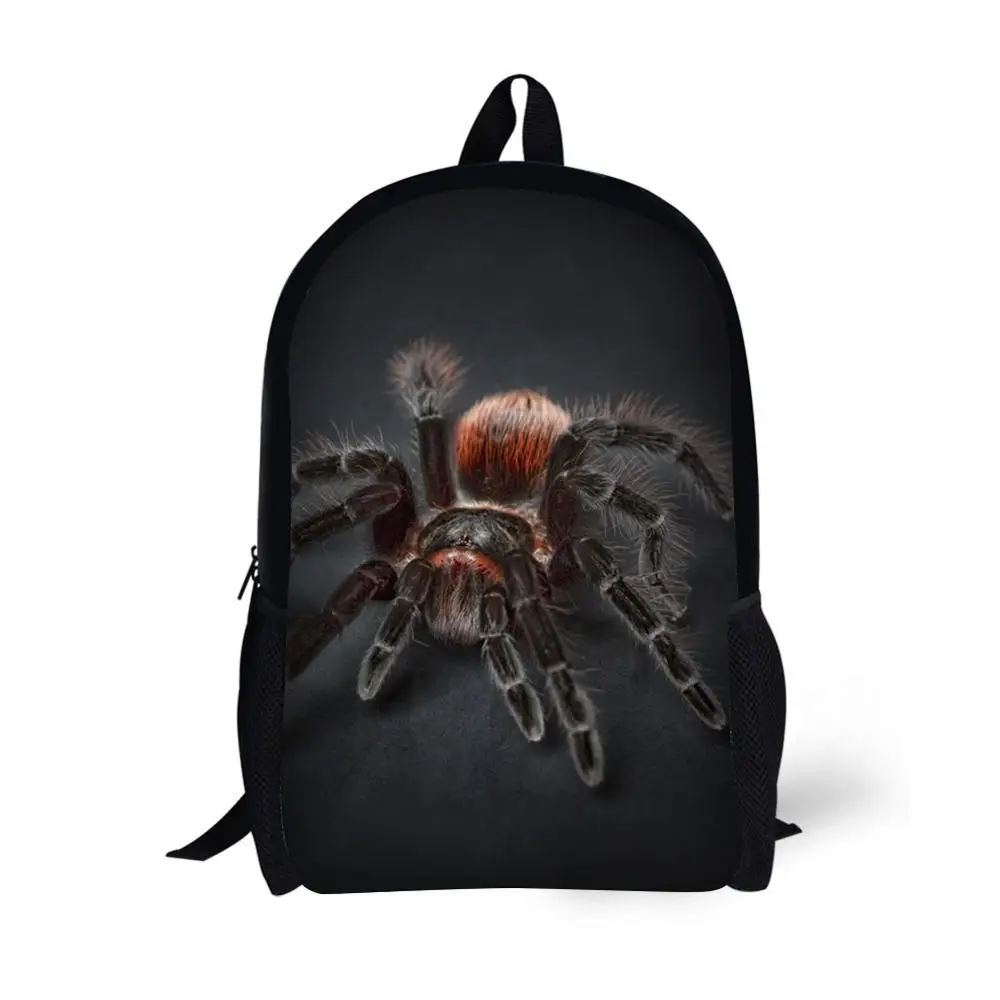 Animal Spider Generic Backpack Bag Children School Bags for Age 6-15 Teenage Boys Girls Mochila Bag Pack 17 Inch Bookbag