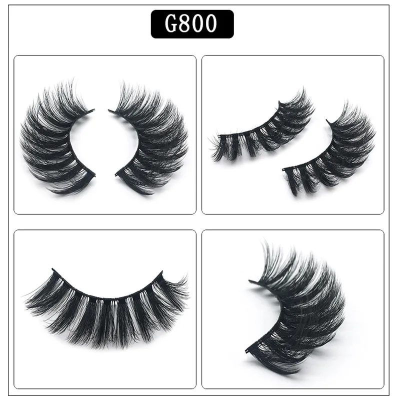 5 คู่/กล่อง 3d Mink lashes หนา 100% real mink ขนตาปลอมธรรมชาติสำหรับความงามแต่งหน้า Extension ขนตาปลอม false lashes