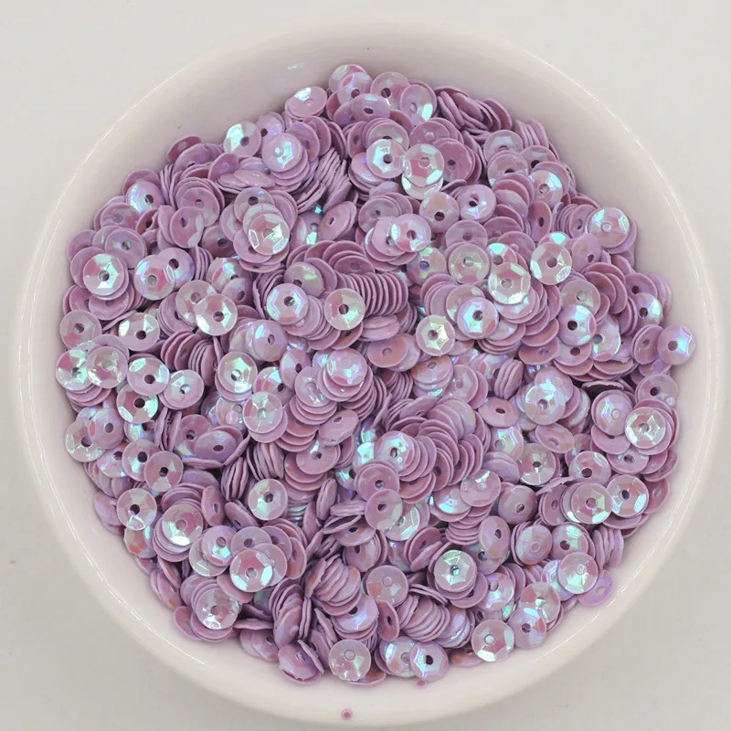 4mm 10g/Pack Concave Round Shape Sequins Loose Sequin PVC Paillette DIY Wedding Sewing Crafts Dlothing Lentejuelas Accessories