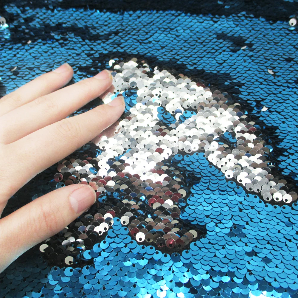 mylb mermaid reversible Sparkly color Changeable Sheet Sequin Fabric For Clothes/Part Cushion Decor