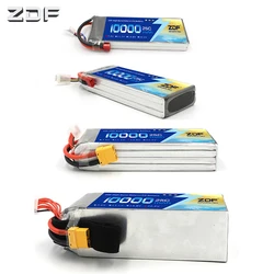 Akumulator do RC Lipo ZDF 10000mAh 2S 3S 4S 5S 6S 7.4V 11.1V 14.8V 18.5V 22.2V 25C MAX 50C Drone AKKU dla helikopter RC samolot