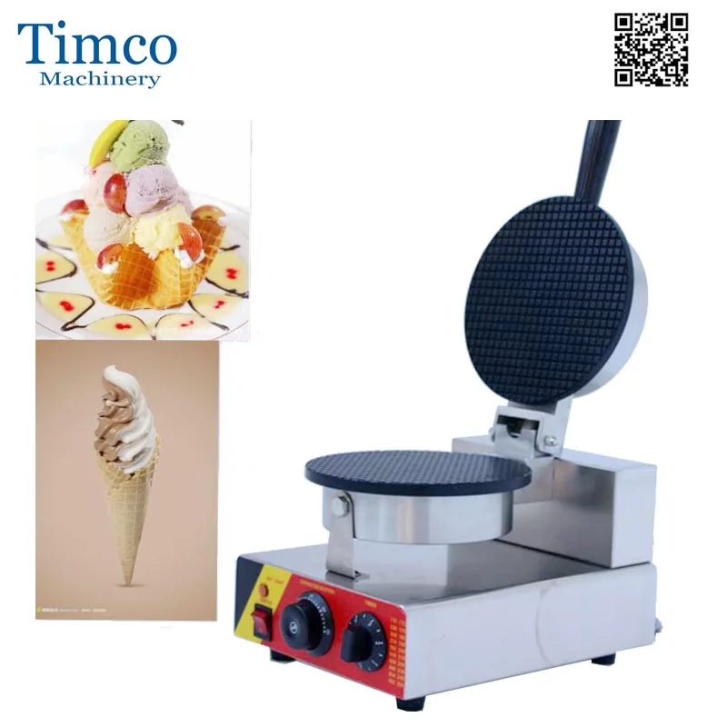 TIMCO Ice Cream Cone Waffle Maker Electric 1PCS Cake Making Machine