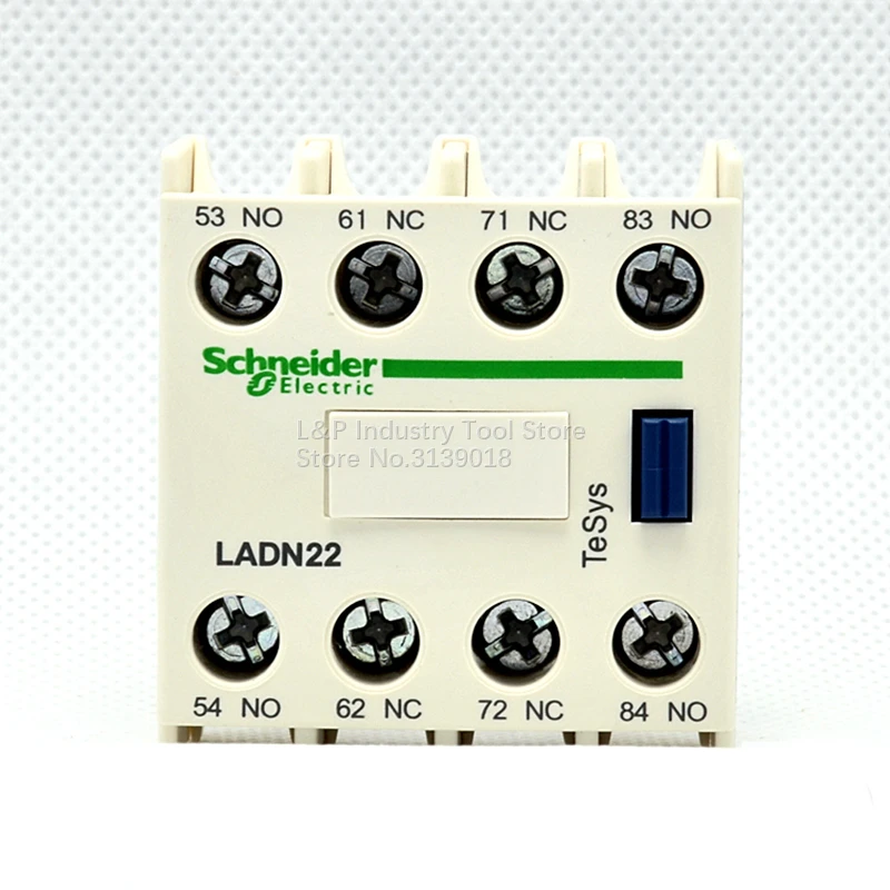 

New Original Schneider LADN22C Auxiliary Contact Block LA-DN22C Contactor Auxiliary Contact 2NO 2NC Update To Black