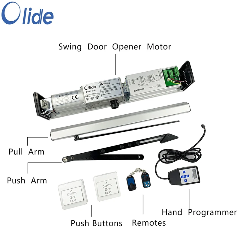 Imagem -03 - Olide-electric Swing Door Opener Operador de Porta Automática Residencial Controle Remoto sem Fio Olide120b