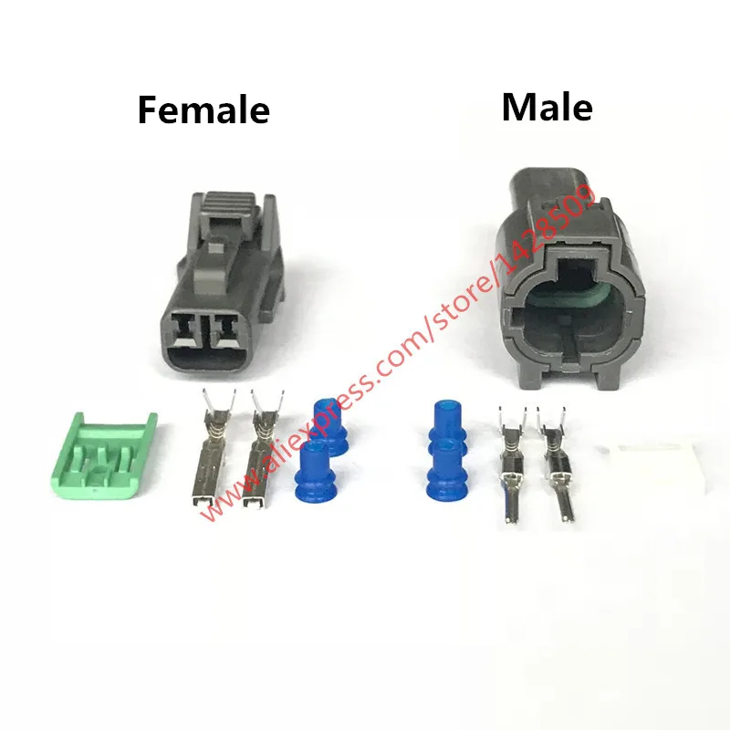 1 Sets 2 Pin Wiper Spray Motor Plug 7123-8520-40 7222-8520-40 For Nissan KUM PB015-02850 Waterproof Automotive Connector