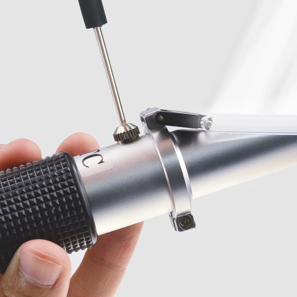 0-10% Brix Refractometer with ATC Low-Concentrated Sugar Content Solutions Machining Maple Sap Accuracy 0.1%