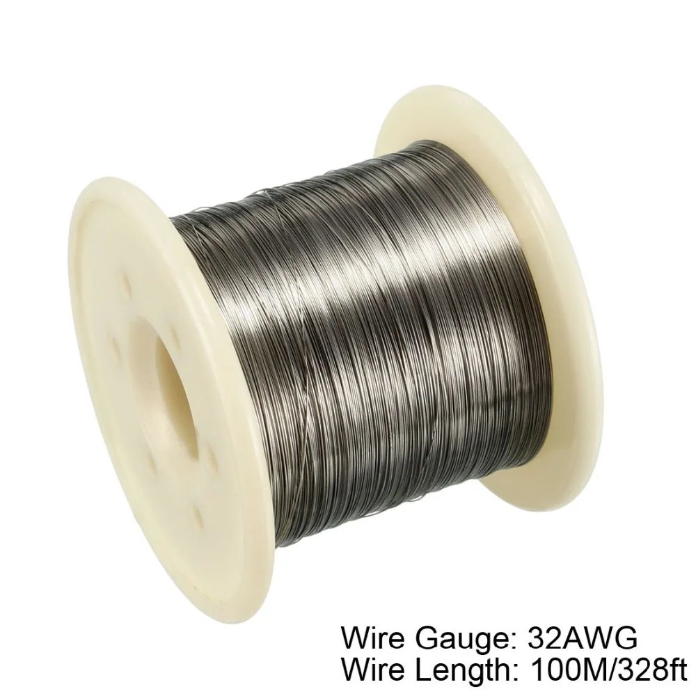 Uxcell 1pcs 20/50/100m Heating Resistor Wire Nichrome 0.8mm AWG20/21/22/24/27/28/30 Gauge Resistance Wires for Heating Elements